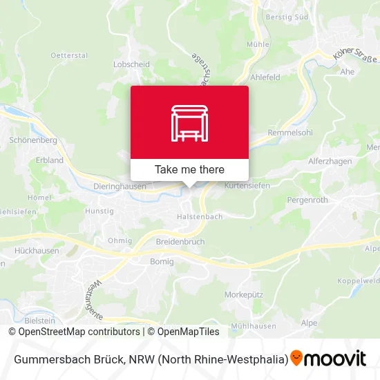 Gummersbach Brück map