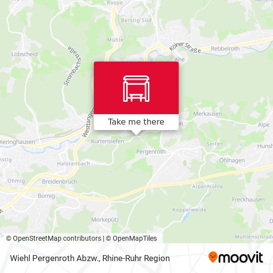 Wiehl Pergenroth Abzw. map