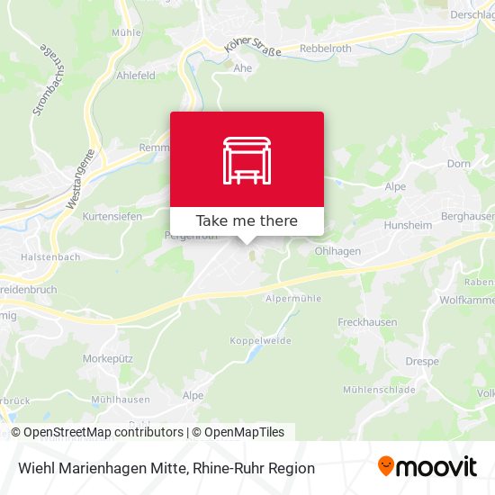 Wiehl Marienhagen Mitte map