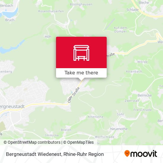 Bergneustadt Wiedenest map