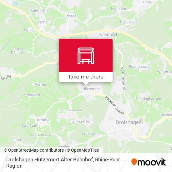 Drolshagen Hützemert Alter Bahnhof map