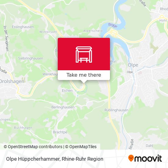 Olpe Hüppcherhammer map
