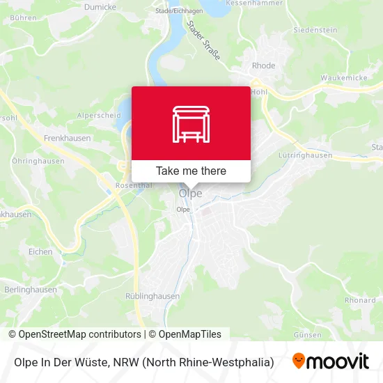 Карта Olpe In Der Wüste
