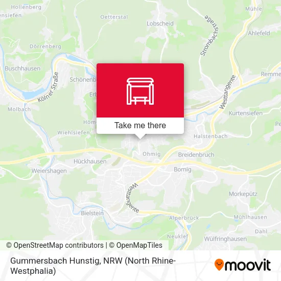 Карта Gummersbach Hunstig