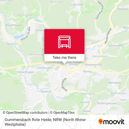Карта Gummersbach Rote Heide
