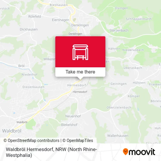 Карта Waldbröl Hermesdorf