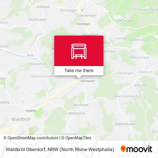 Карта Waldbröl Oberdorf