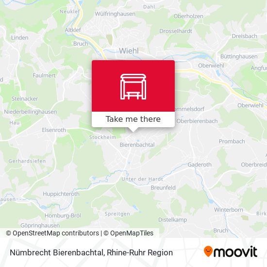 Nümbrecht Bierenbachtal map