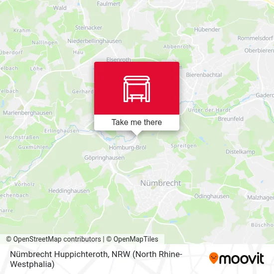 Nümbrecht Huppichteroth map