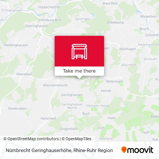 Nümbrecht Geringhauserhöhe map