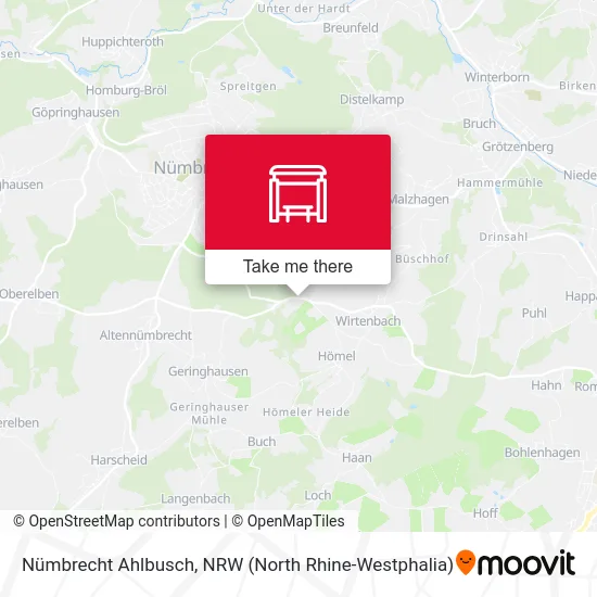 Nümbrecht Ahlbusch map