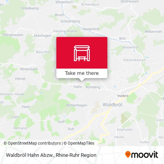 Waldbröl Hahn Abzw. map