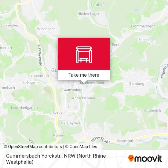 Карта Gummersbach Yorckstr.