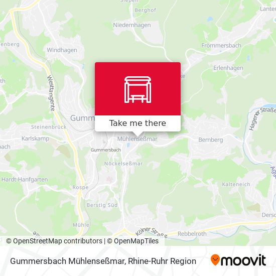 Gummersbach Mühlenseßmar map