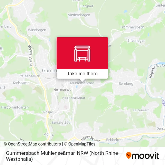 Карта Gummersbach Mühlenseßmar