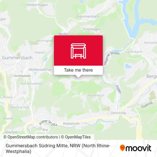 Gummersbach Südring Mitte map