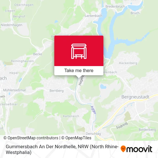 Карта Gummersbach An Der Nordhelle