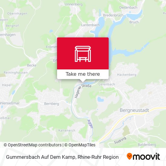 Gummersbach Auf Dem Kamp map