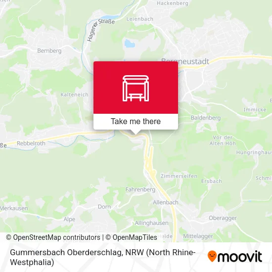 Карта Gummersbach Oberderschlag