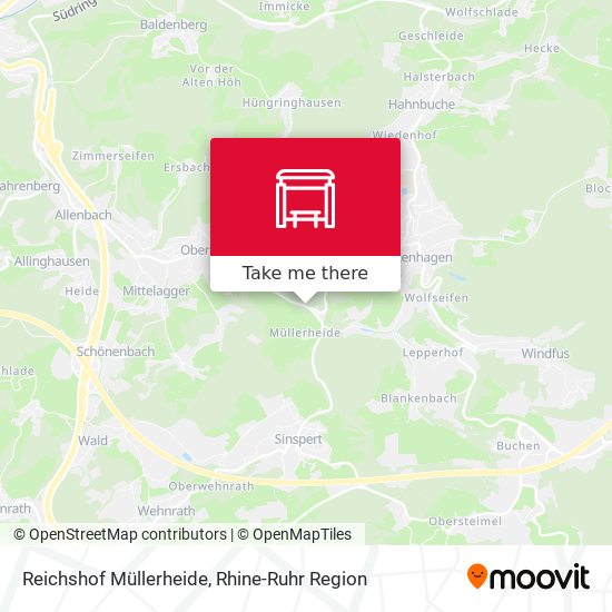 Reichshof Müllerheide map