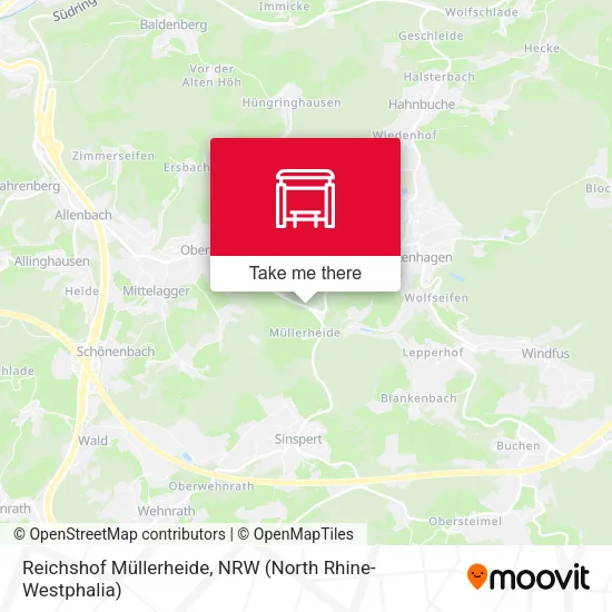 Карта Reichshof Müllerheide