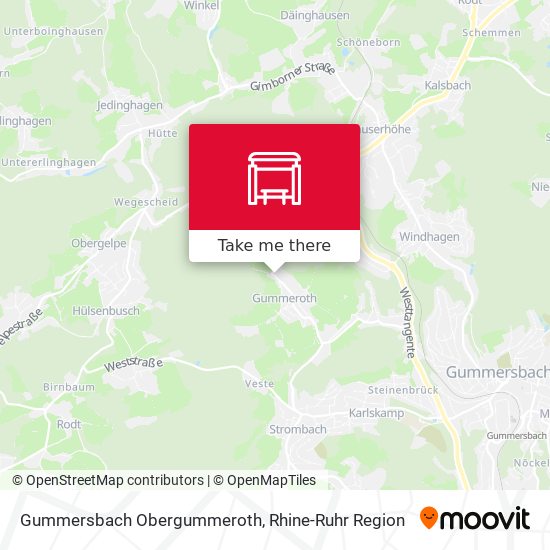 Gummersbach Obergummeroth map