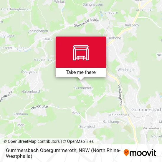 Карта Gummersbach Obergummeroth
