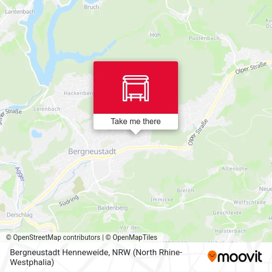 Карта Bergneustadt Henneweide