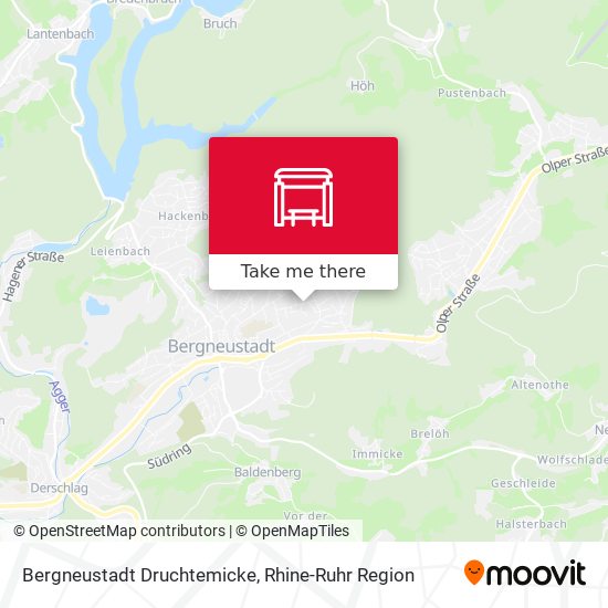 Bergneustadt Druchtemicke map