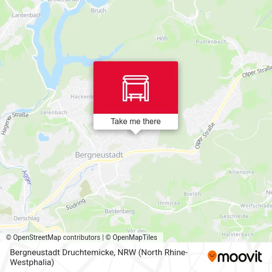 Карта Bergneustadt Druchtemicke