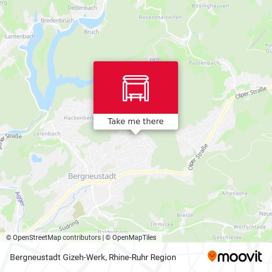Bergneustadt Gizeh-Werk map