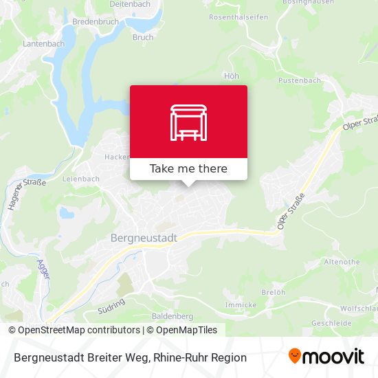 Bergneustadt Breiter Weg map