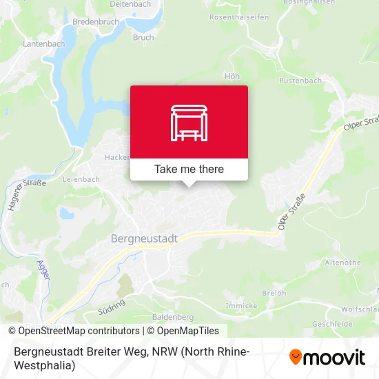 Карта Bergneustadt Breiter Weg