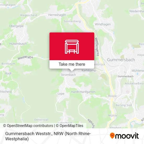 Карта Gummersbach Weststr.