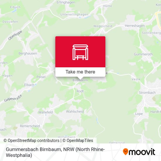 Карта Gummersbach Birnbaum