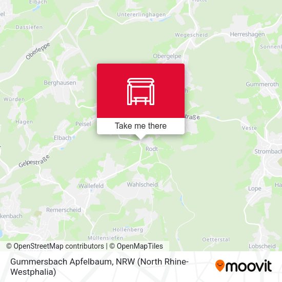 Карта Gummersbach Apfelbaum