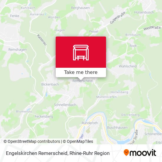 Engelskirchen Remerscheid map