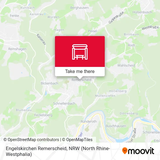 Карта Engelskirchen Remerscheid