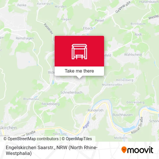 Карта Engelskirchen Saarstr.