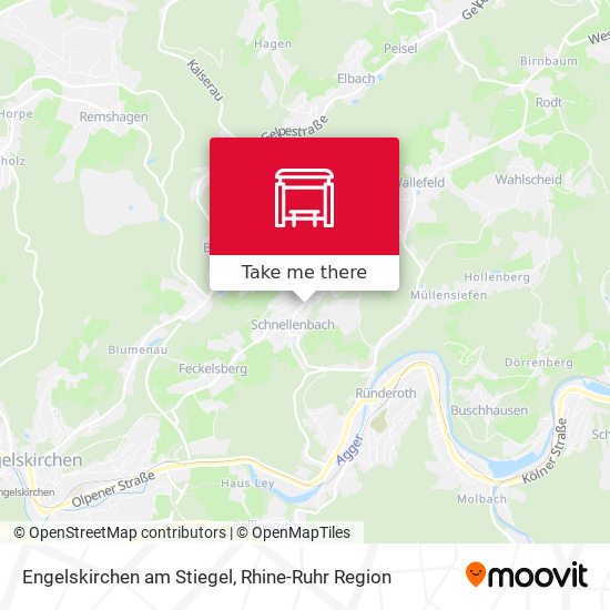 Engelskirchen am Stiegel map