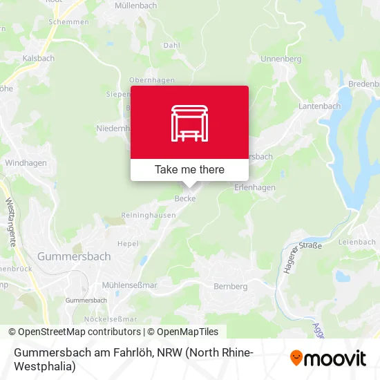 Карта Gummersbach am Fahrlöh