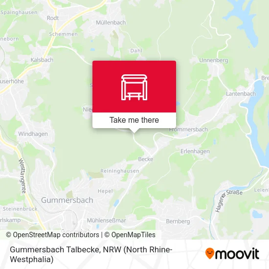 Карта Gummersbach Talbecke