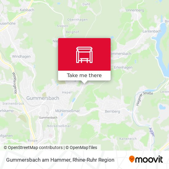 Gummersbach am Hammer map