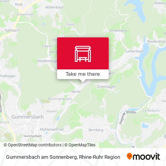Gummersbach am Sonnenberg map