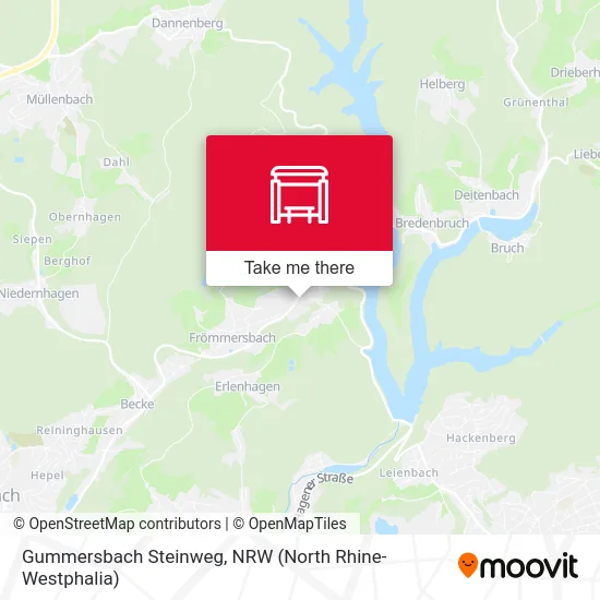 Gummersbach Steinweg map