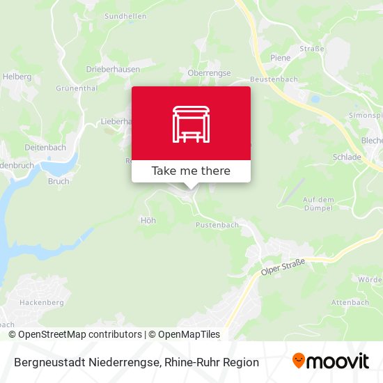 Bergneustadt Niederrengse map