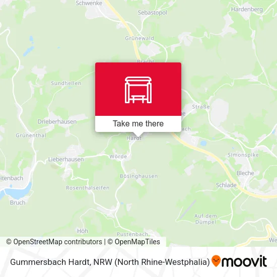 Карта Gummersbach Hardt