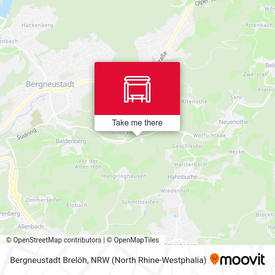 Карта Bergneustadt Brelöh