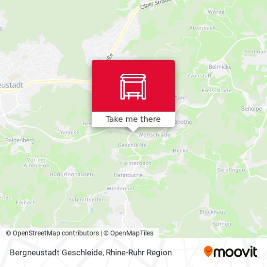 Bergneustadt Geschleide map