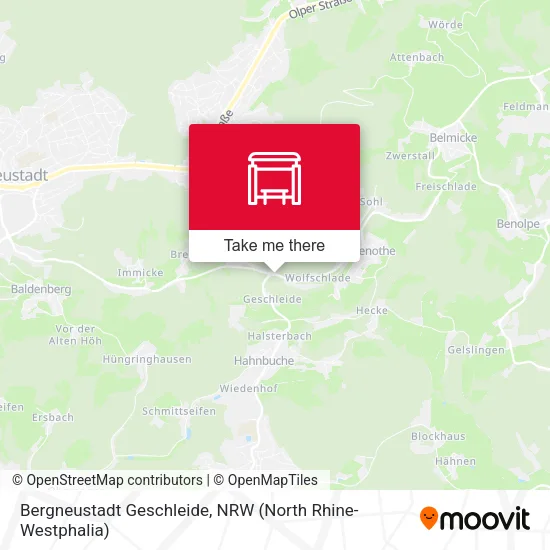 Карта Bergneustadt Geschleide